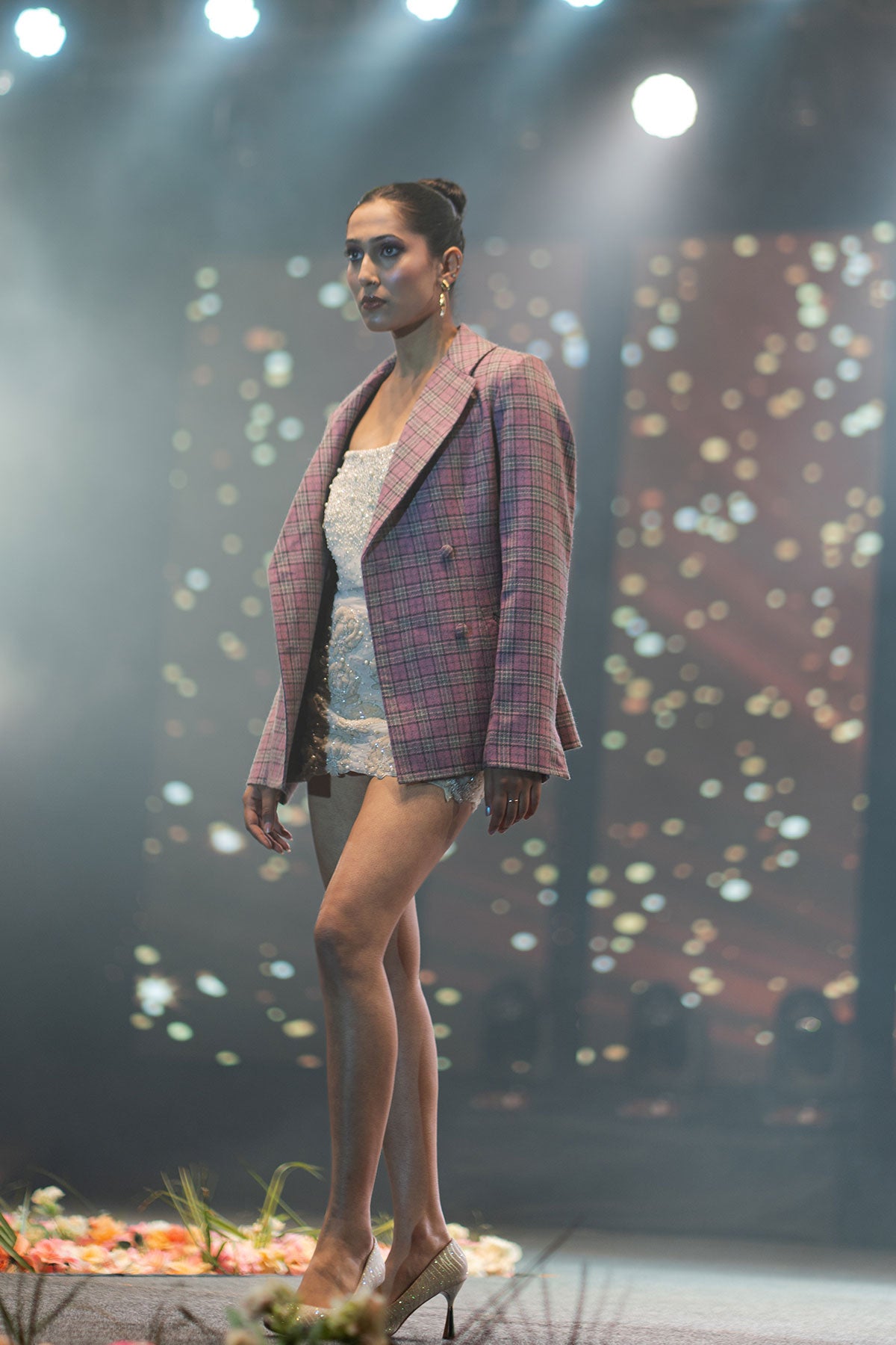 Midnight Bloom 4 White Dress