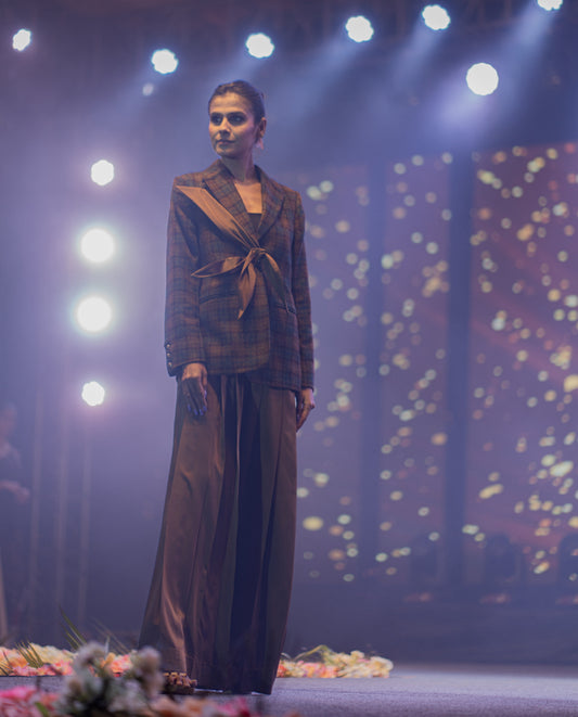 Sleek Satin Harmony– Jacket