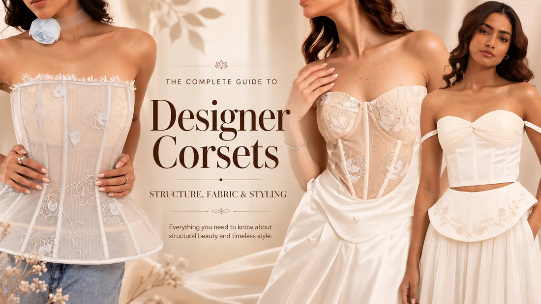 designer corset top by Label Nishtha Bansal
