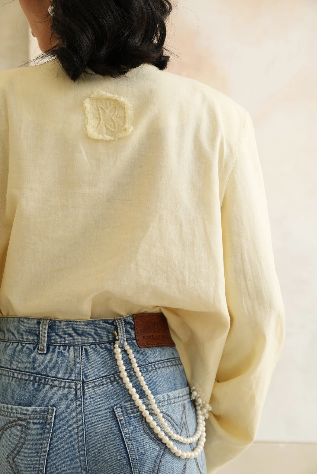 Blonde Wood Heart Jacket
