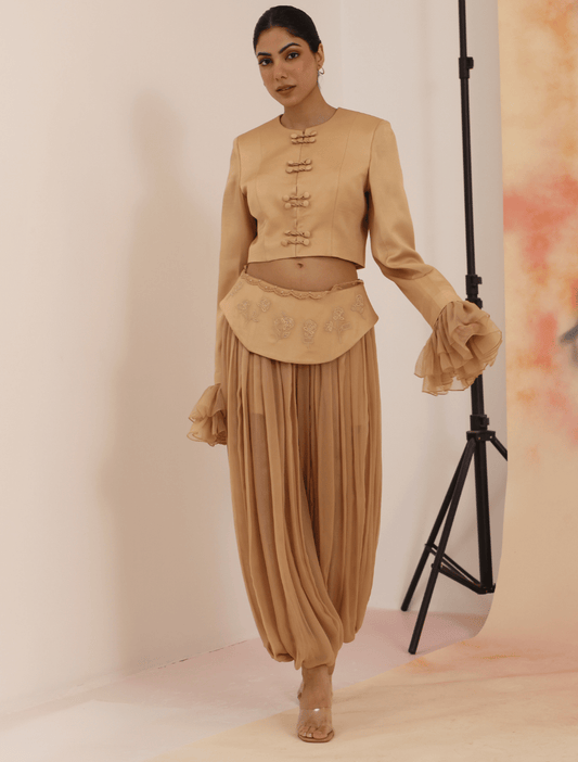 Sculpt Dhoti Pants - Toasted Almond