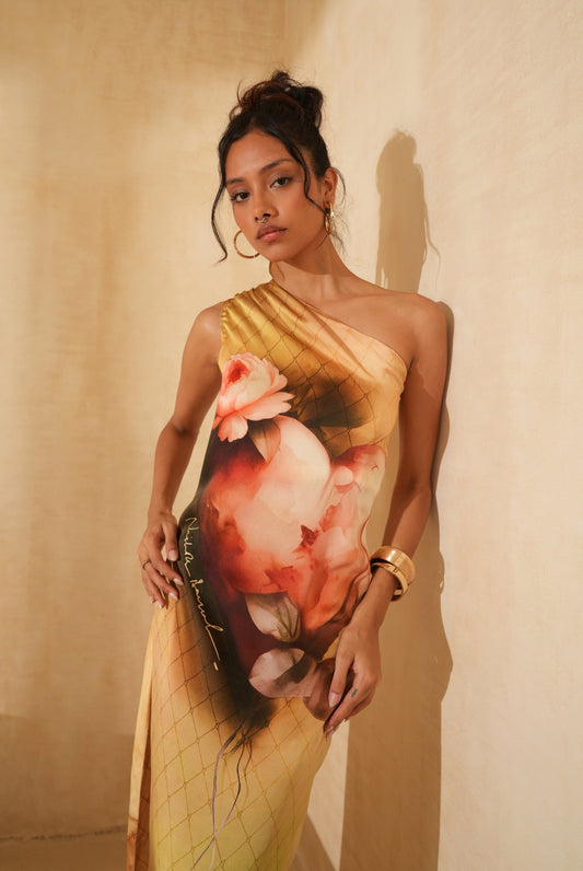 Halter Golden Dress