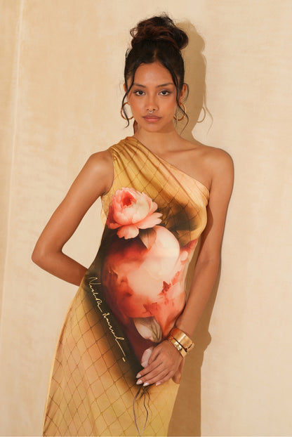 Halter Golden Dress