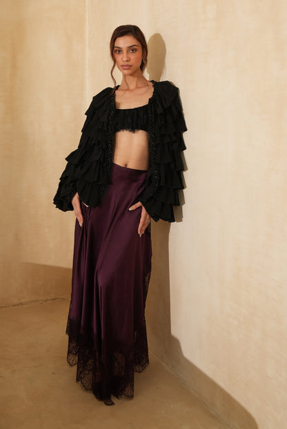 Cherry Lacquer Skirt