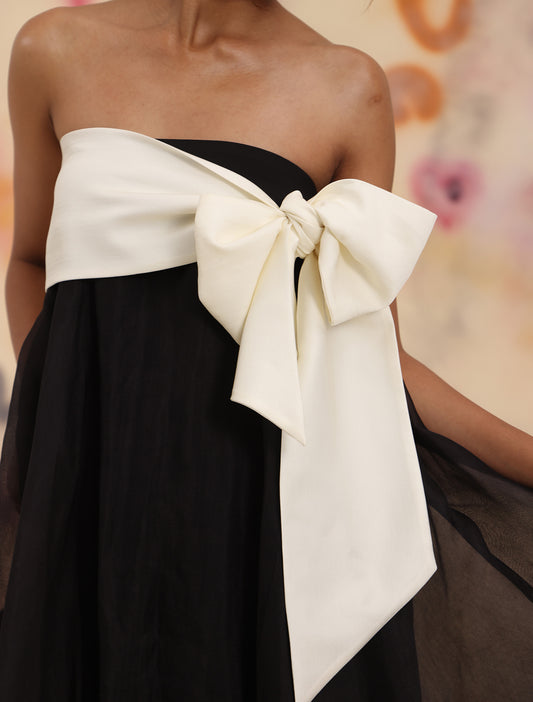Cloud Hem Bow Skirt