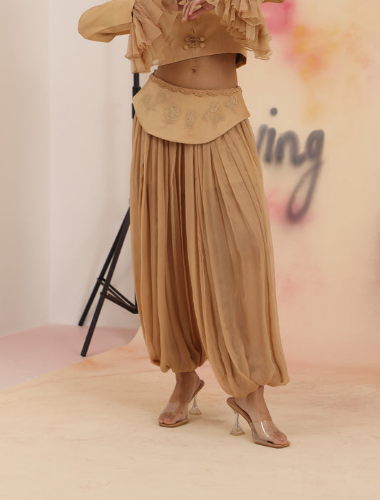 Sculpt Dhoti Pants - Toasted Almond
