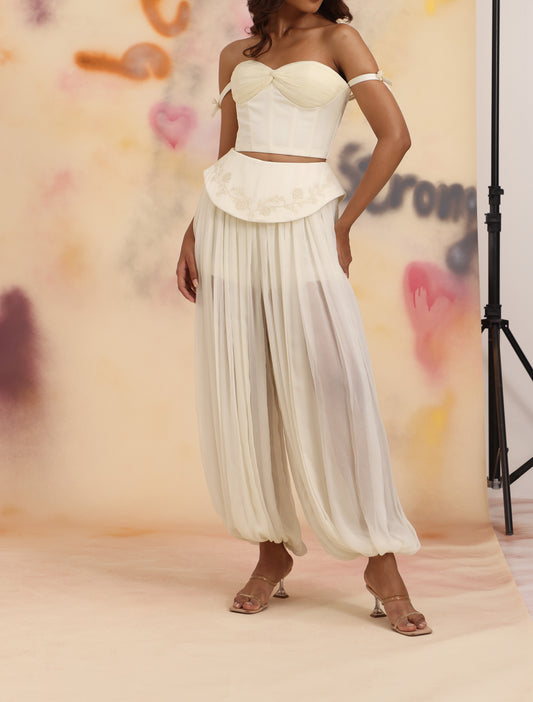 Sculpt Dhoti Pants - Cloud Dancer